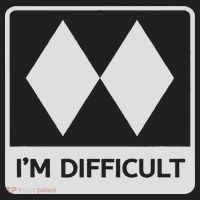 I'm Difficult Funny Double Black Diamonds Ski Snowboard Hat thumb 2