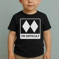 I'm Difficult Funny Double Black Diamonds Ski Snowboard Toddler T-Shirt thumb 2