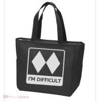 I'm Difficult Funny Double Black Diamonds Ski Snowboard Tote Bag thumb 3