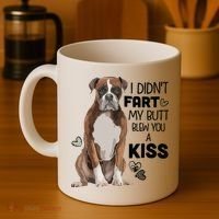 I Didnt Fart My Butt Blew You A Kiss Boxer Dog Coffee Mug thumb 4