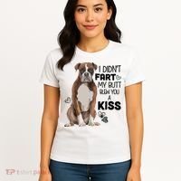 I Didnt Fart My Butt Blew You A Kiss Boxer Dog Women's T-Shirt thumb 4