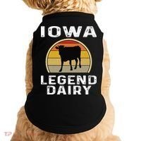 Iowa Dairy Farmer Legend Dairy Cow Cattle Funny Retro Sunset Doggie Tank thumb 0