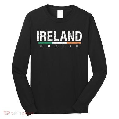 Ireland Dublin Flag Long Sleeve Shirt