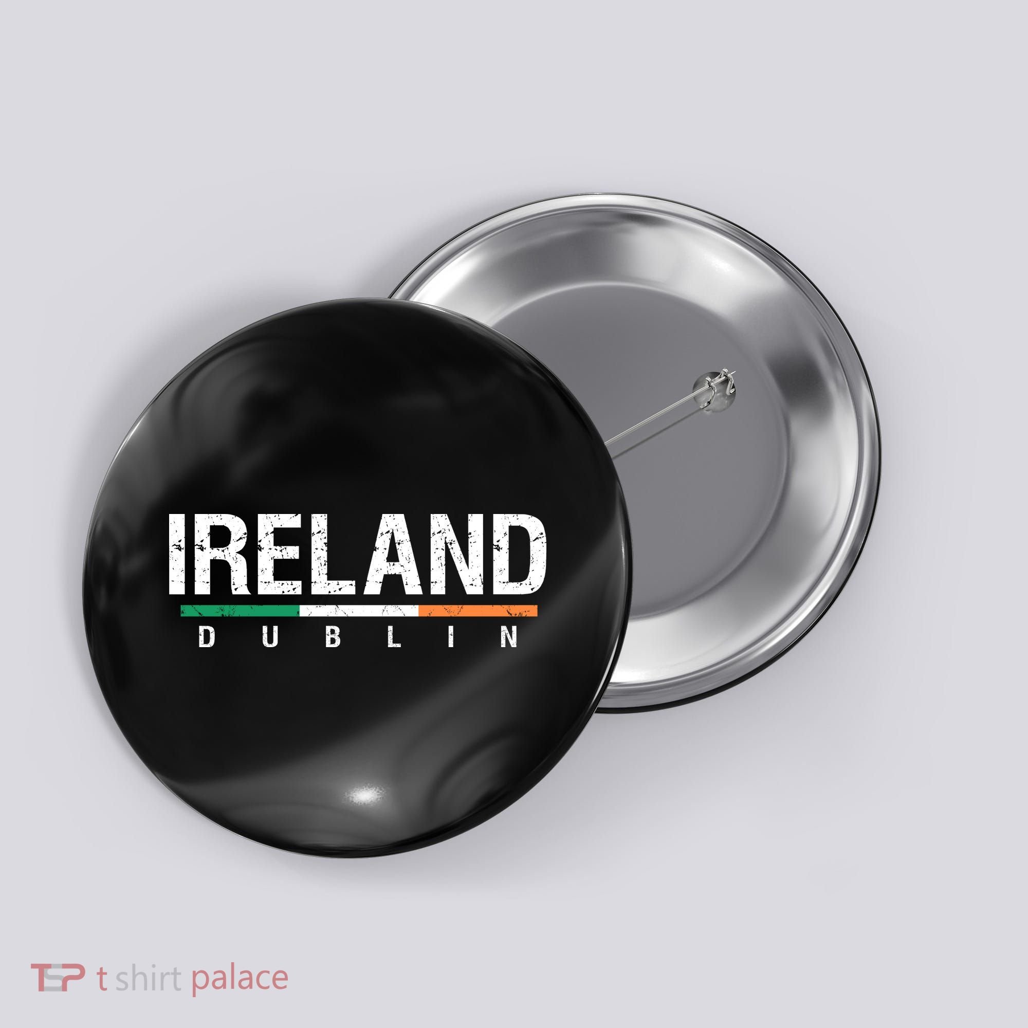 Ireland Dublin Flag Button