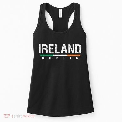 Ireland Dublin Flag Women's Tank Top