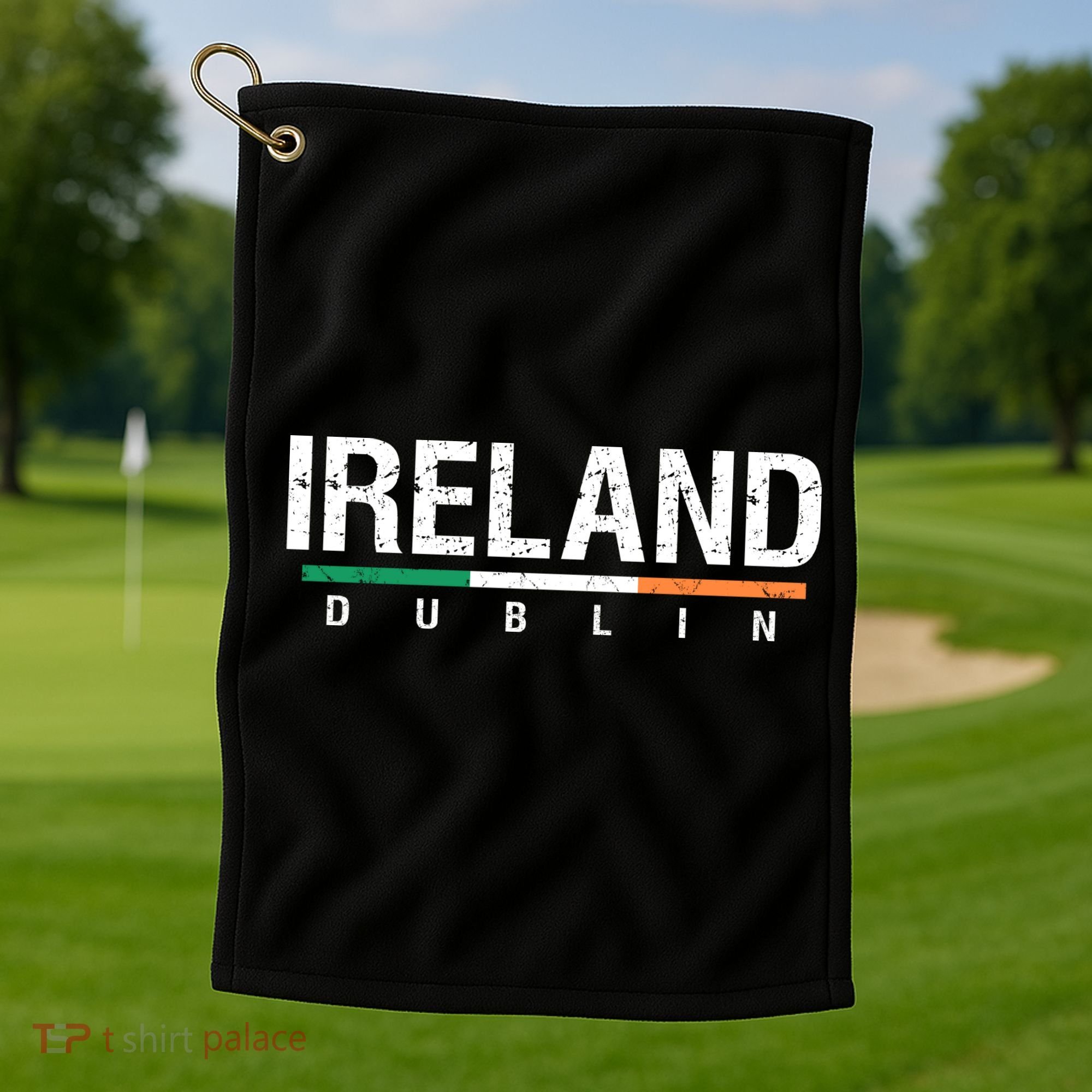 Ireland Dublin Flag Golf Towel