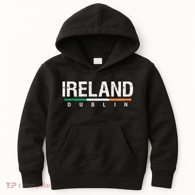 Ireland Dublin Flag Kids Hoodie