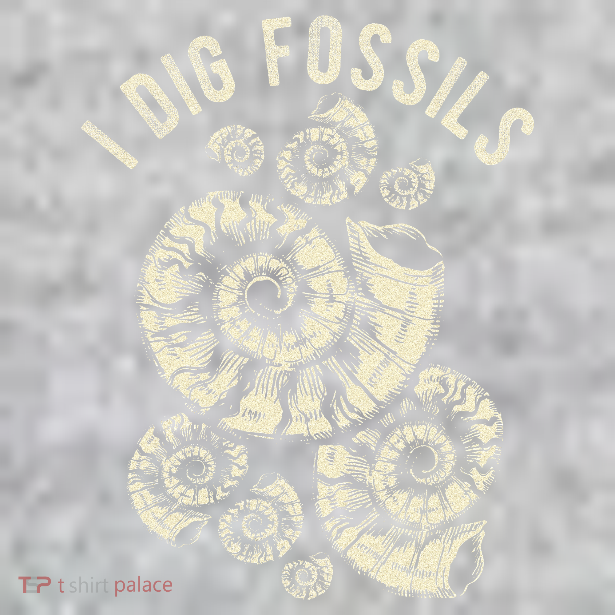 I Dig Fossils Ammonite Fossil The Baniff Cuffed Pom Beanie