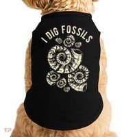 I Dig Fossils Ammonite Fossil Doggie Tank thumb 0
