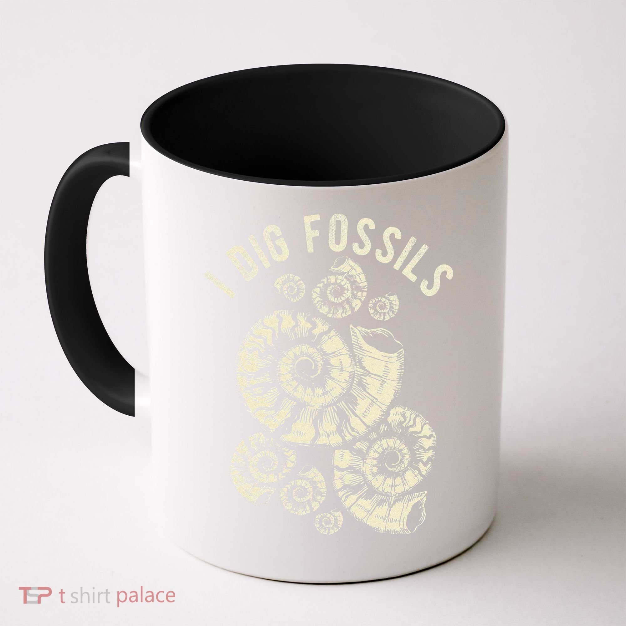 I Dig Fossils Ammonite Fossil Coffee Mug