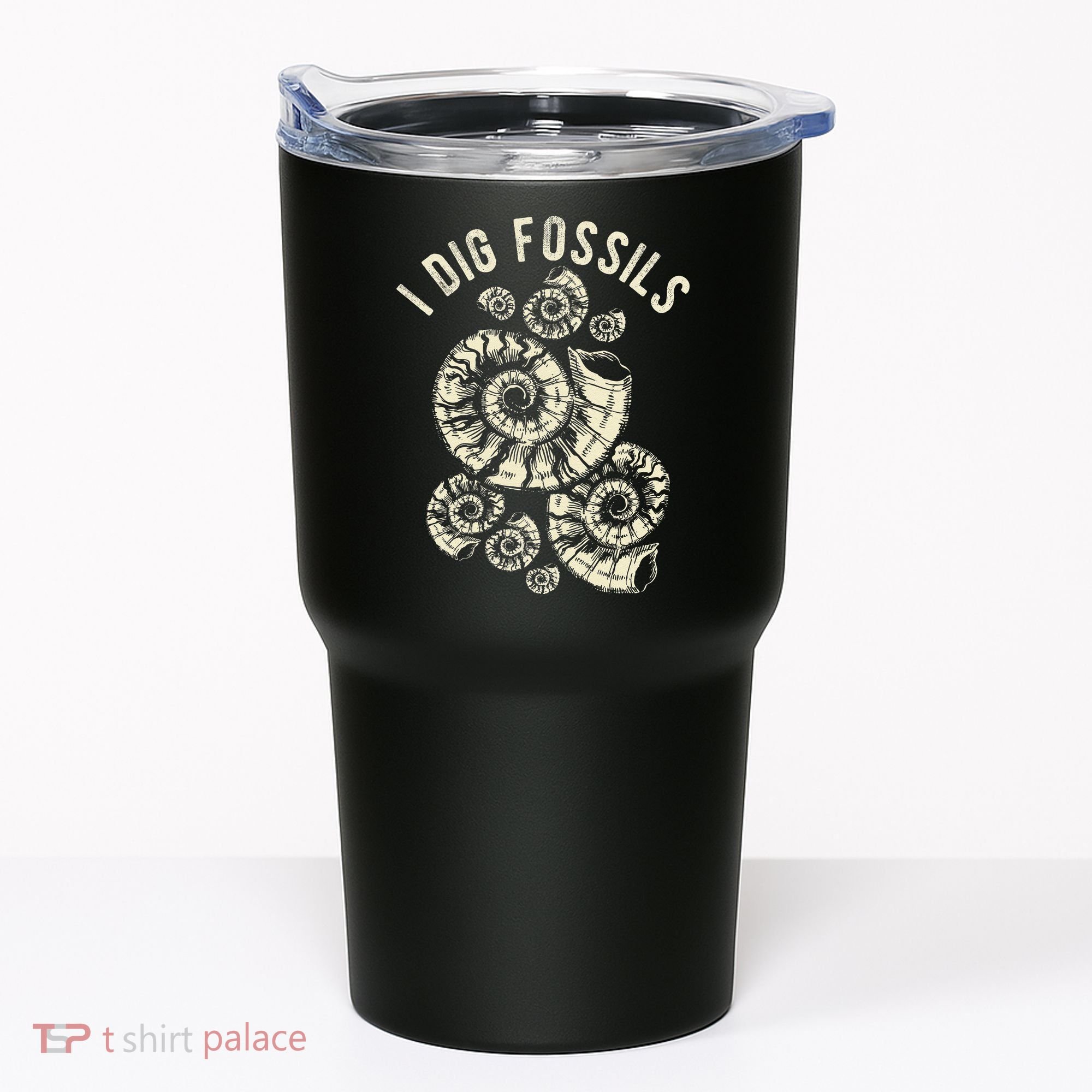 I Dig Fossils Ammonite Fossil Tumbler