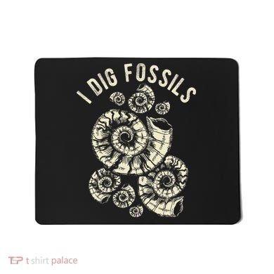 I Dig Fossils Ammonite Fossil Mousepad
