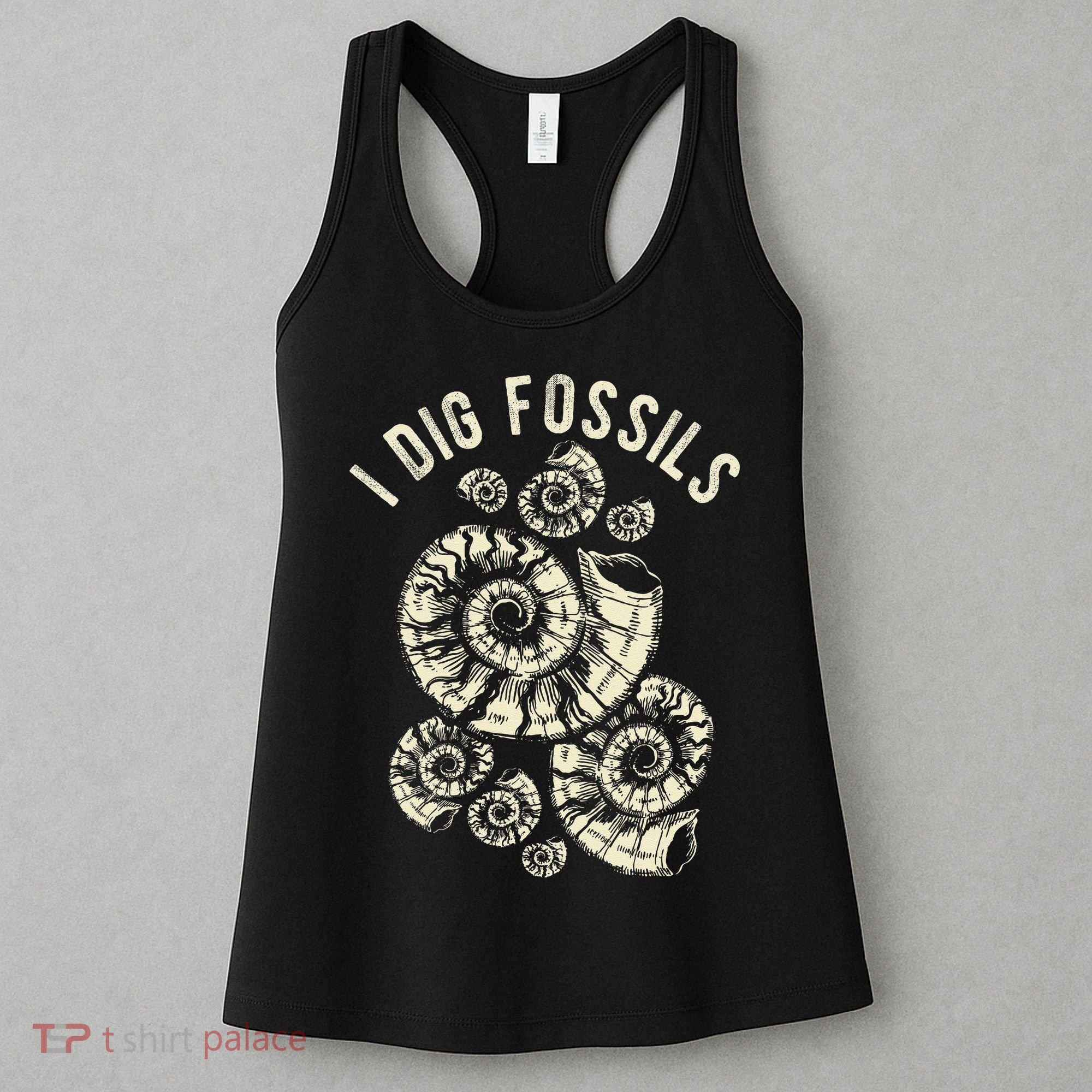 I Dig Fossils Ammonite Fossil Women's Tank Top