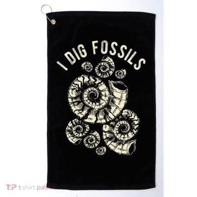 I Dig Fossils Ammonite Fossil Golf Towel