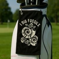 I Dig Fossils Ammonite Fossil Golf Towel thumb 2