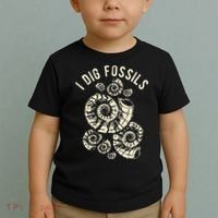 I Dig Fossils Ammonite Fossil Toddler T-Shirt thumb 2
