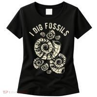 I Dig Fossils Ammonite Fossil Women's T-Shirt thumb 0