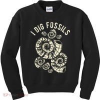 I Dig Fossils Ammonite Fossil Kids Sweatshirt thumb 0