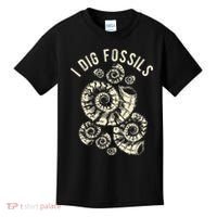 I Dig Fossils Ammonite Fossil Kids T-Shirt thumb 0