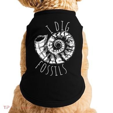 I Dig Fossils Ammonite Fossil Paleontology Doggie Tank