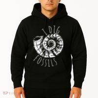 I Dig Fossils Ammonite Fossil Paleontology Hoodie thumb 2