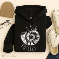 I Dig Fossils Ammonite Fossil Paleontology Hoodie thumb 4