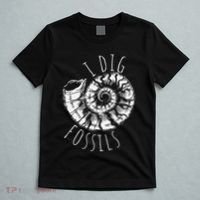 I Dig Fossils Ammonite Fossil Paleontology T-Shirt thumb 5