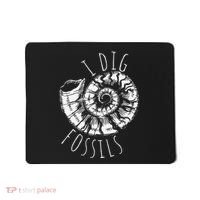 I Dig Fossils Ammonite Fossil Paleontology Mousepad thumb 0
