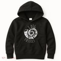 I Dig Fossils Ammonite Fossil Paleontology Kids Hoodie thumb 0