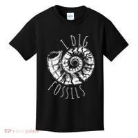 I Dig Fossils Ammonite Fossil Paleontology Kids T-Shirt thumb 0