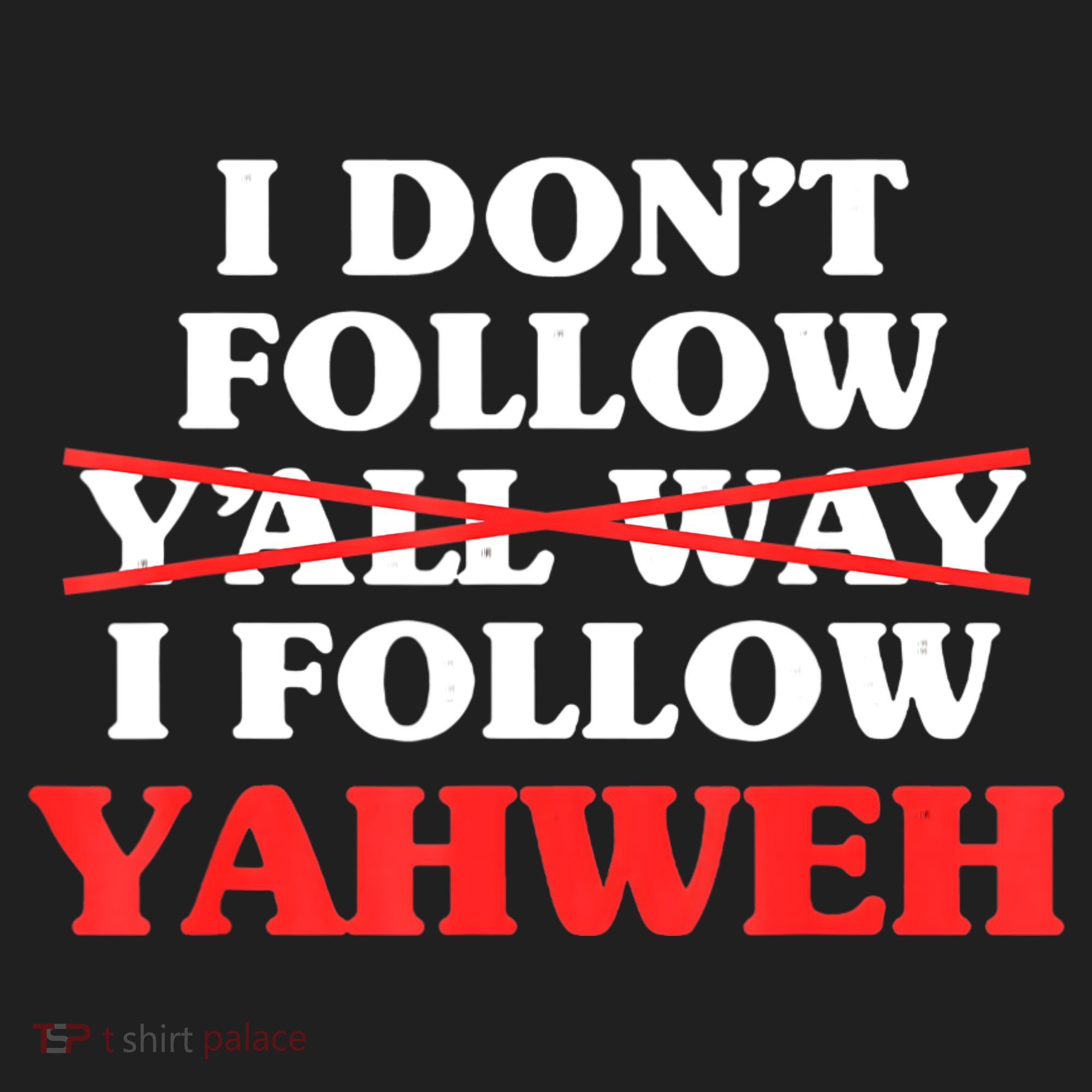 I Don't Follow Y'all Way I Follow Yahweh Christian Believer Beanie