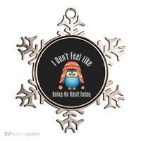 I DonT Feel Like Being An Adult Today Cute Cartoon Owl Ornament thumb 0