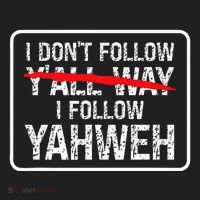 I DonT Follow YAll Way I Follow Yahweh Christian Beanie thumb 2