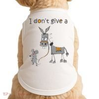 I Don't Give A Rats Donkey Doggie Tank thumb 0