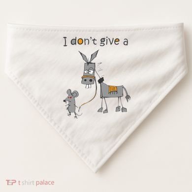 I Don't Give A Rats Donkey USA-Made Doggie Bandana
