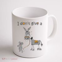 I Don't Give A Rats Donkey Coffee Mug thumb 1