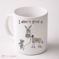 I Don't Give A Rats Donkey Coffee Mug thumb 0