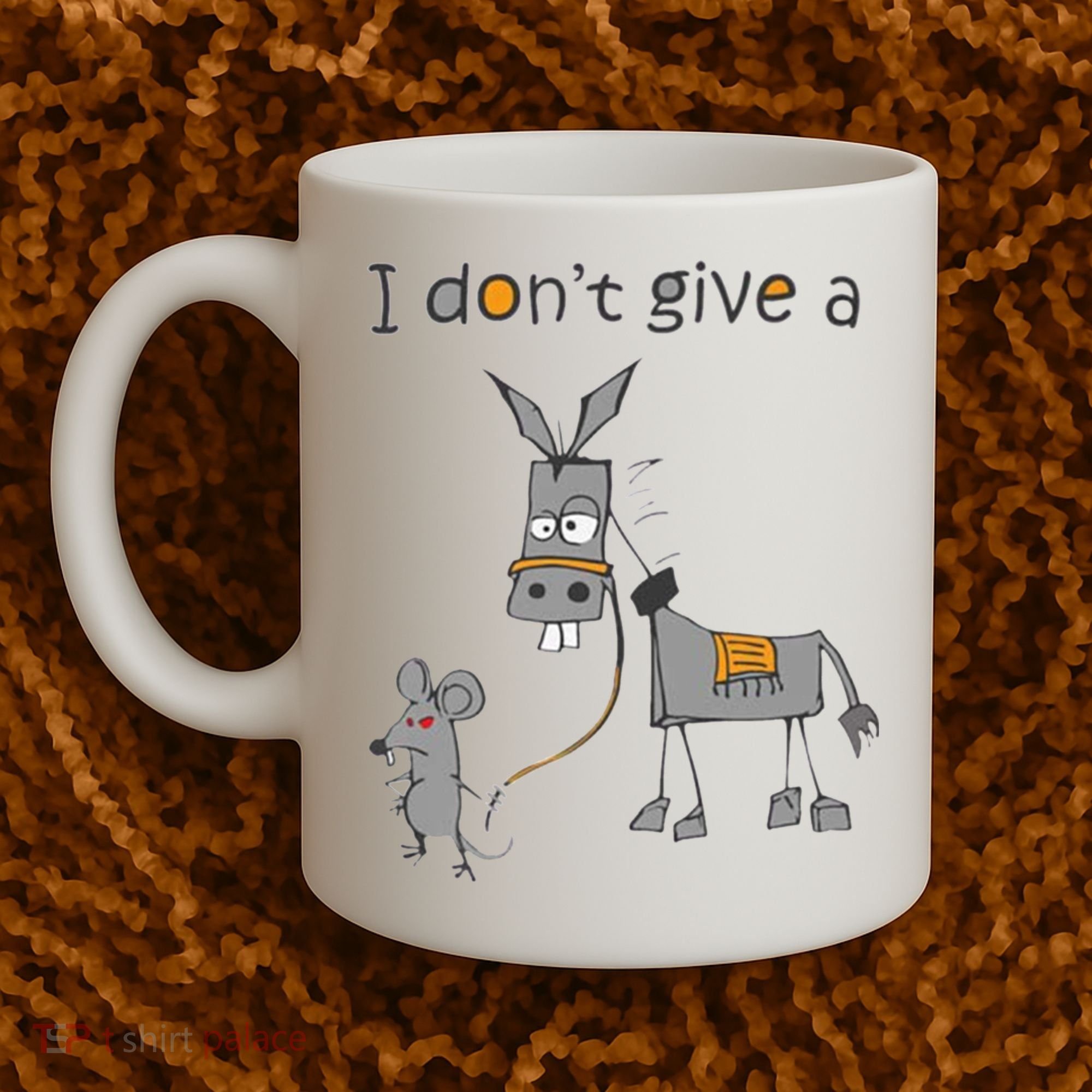 I Don't Give A Rats Donkey Coffee Mug