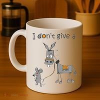 I Don't Give A Rats Donkey Coffee Mug thumb 4