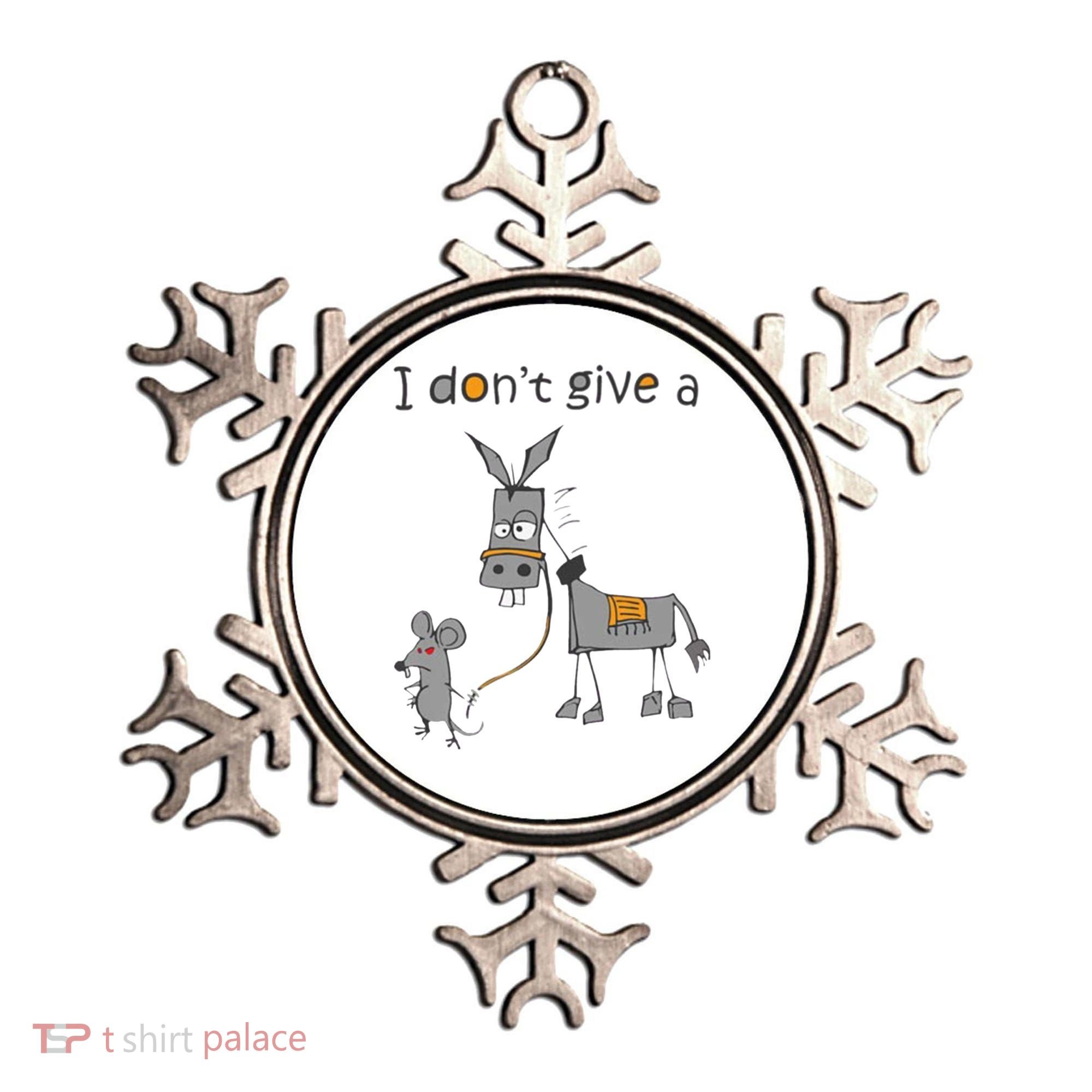 I Don't Give A Rats Donkey Ornament