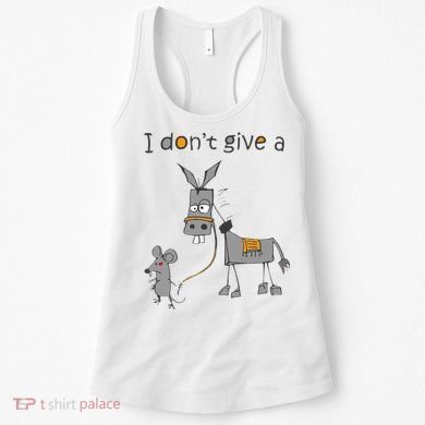 I Don't Give A Rats Donkey Women's Tank Top