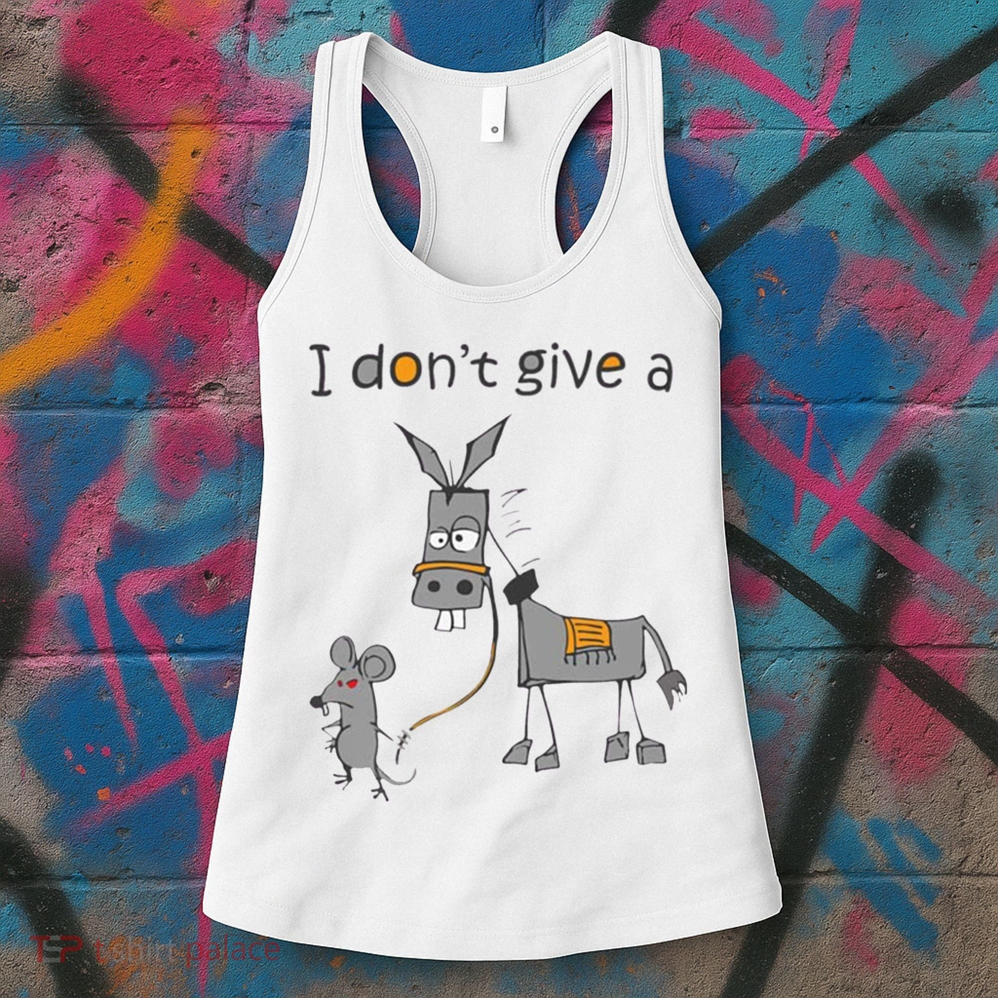 I Don't Give A Rats Donkey Women's Tank Top