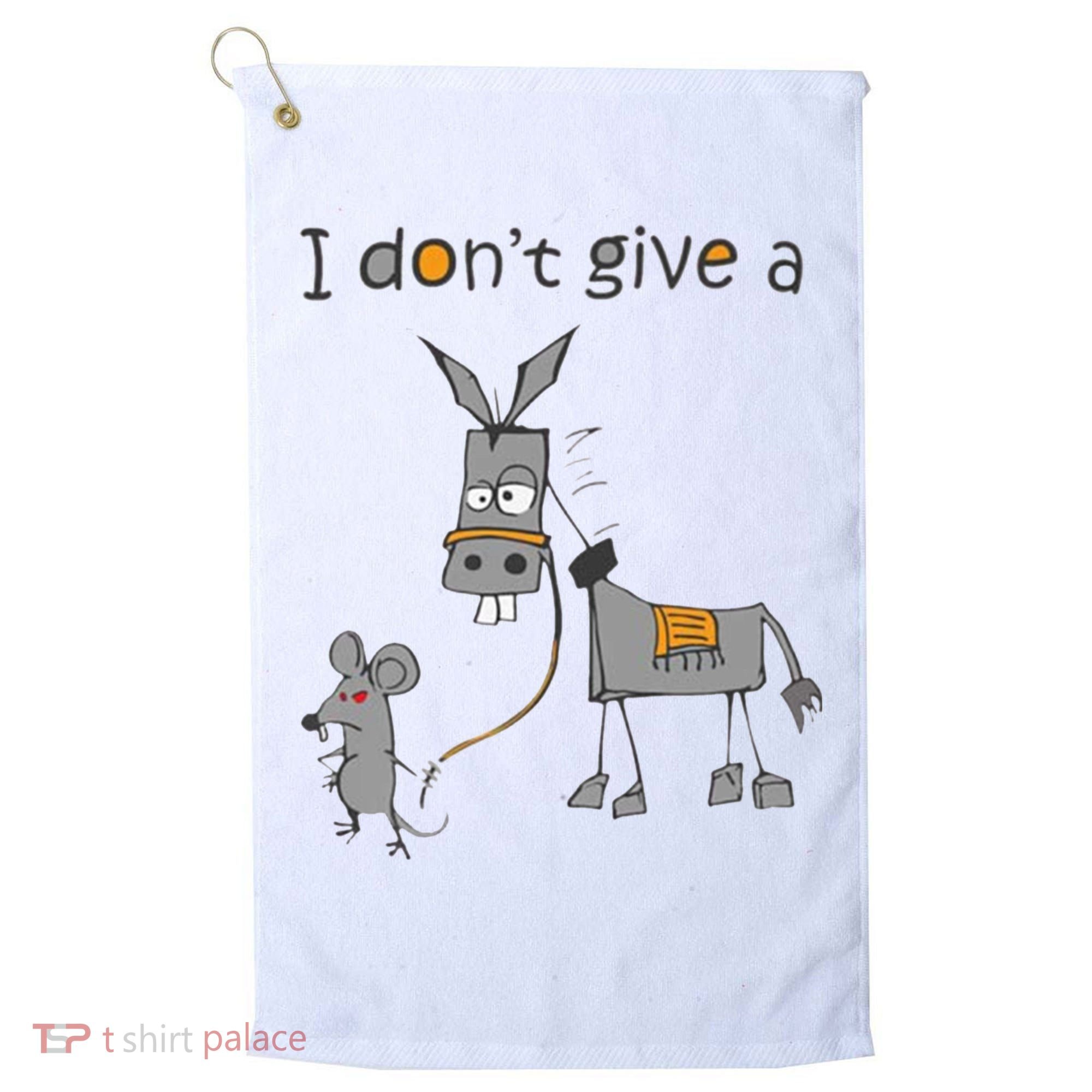 I Don't Give A Rats Donkey Golf Towel