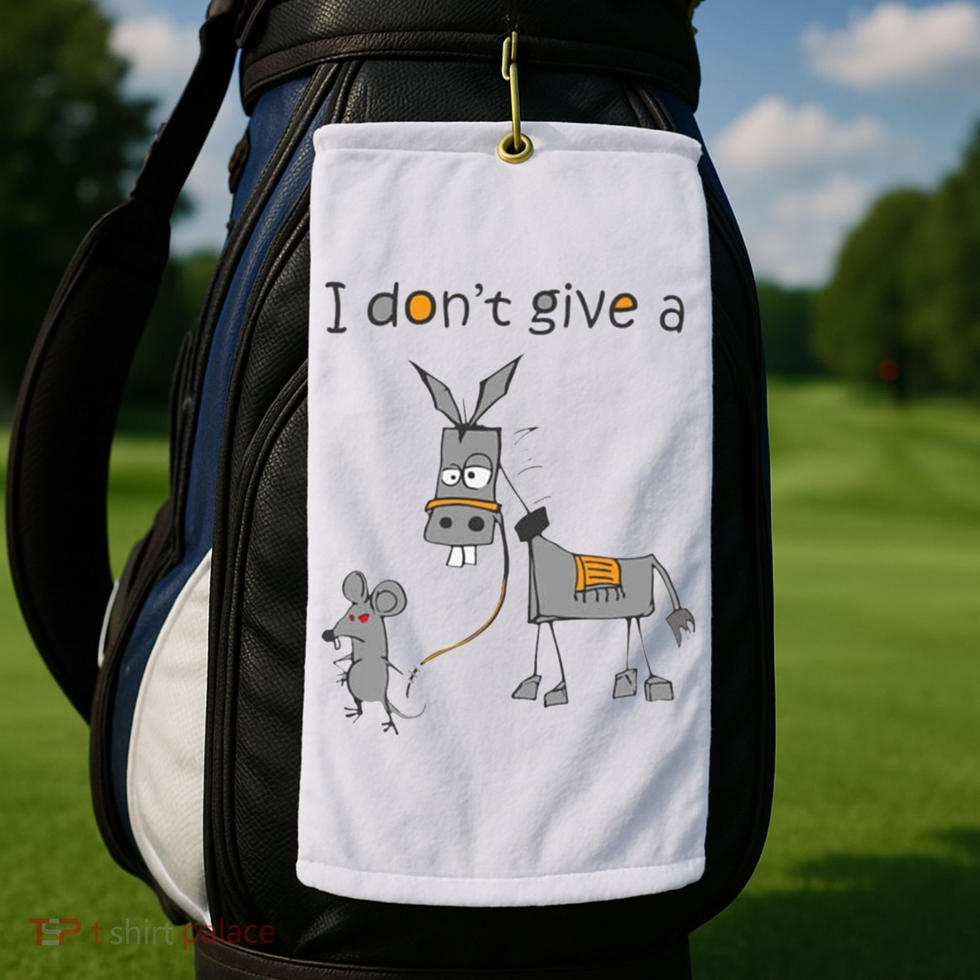 I Don't Give A Rats Donkey Golf Towel