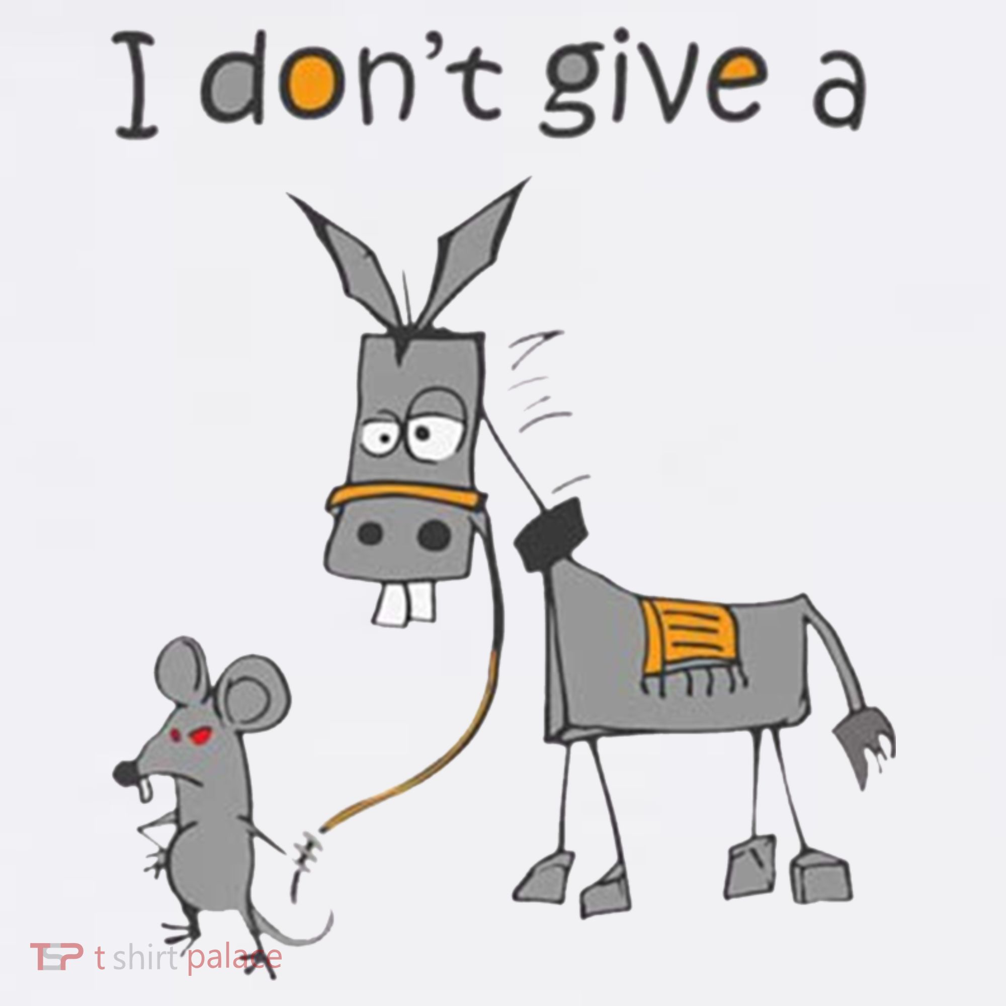 I Don't Give A Rats Donkey Golf Towel