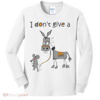 I Don't Give A Rats Donkey Kids Long Sleeve Shirt thumb 0