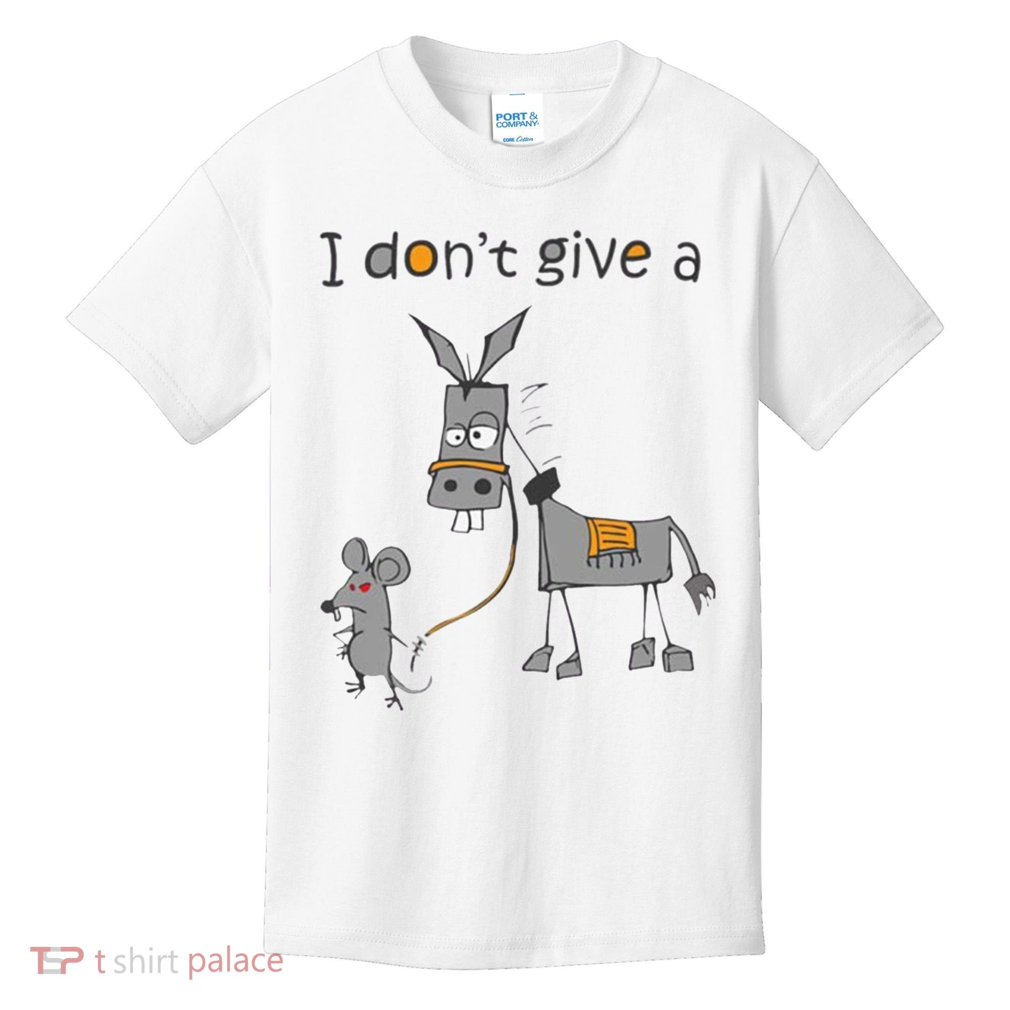 I Don't Give A Rats Donkey Kids T-Shirt