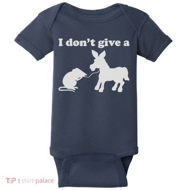 I Don't Give A Rats Ass Baby Bodysuit