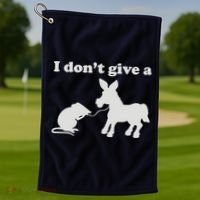 I Don't Give A Rats Ass Golf Towel thumb 1