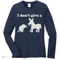 I Don't Give A Rats Ass Women's Long Sleeve Shirt thumb 0
